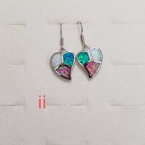 Several Pair of Fire Opal Earrings